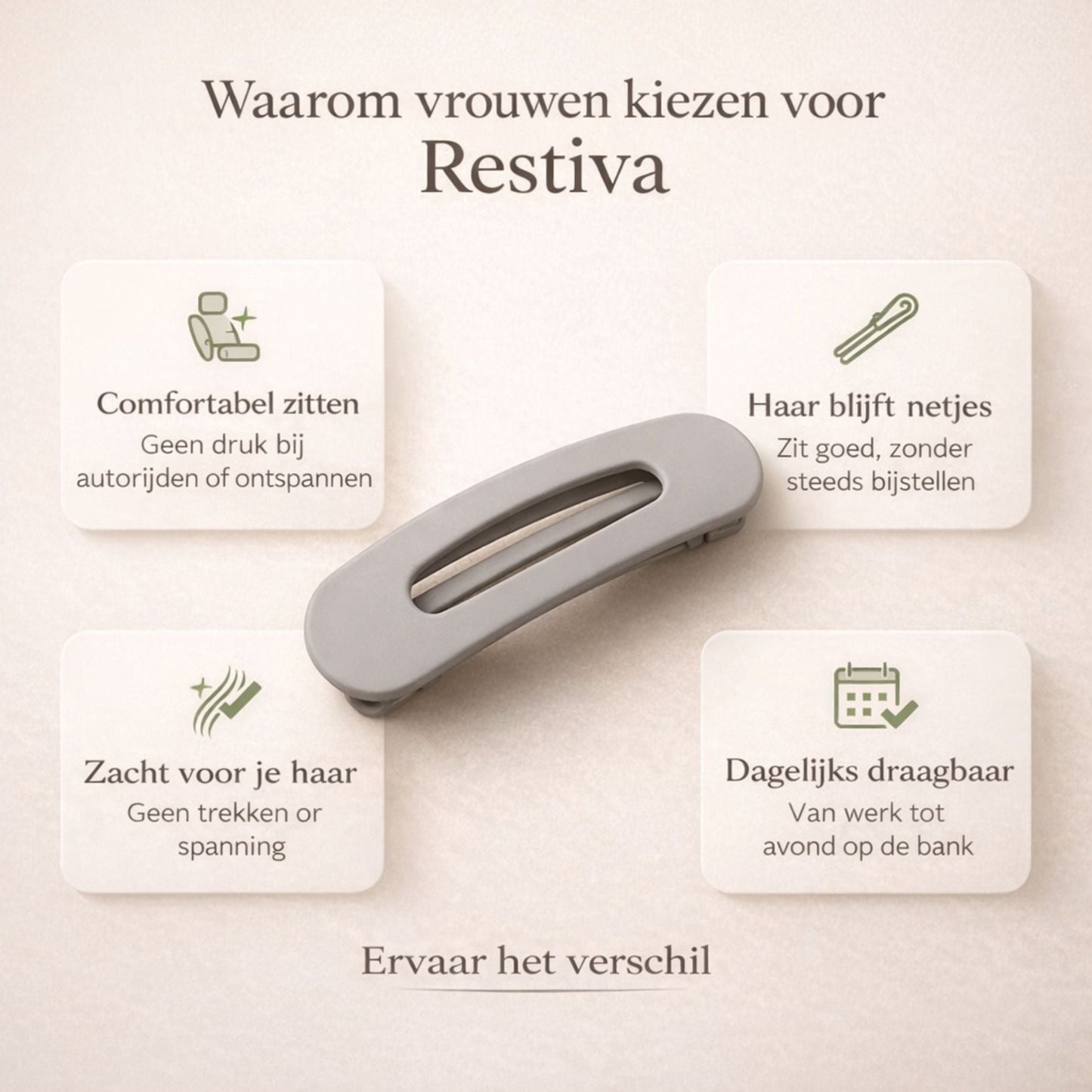 COMFORVA SMALLE HAARCLIP - 1 STUK